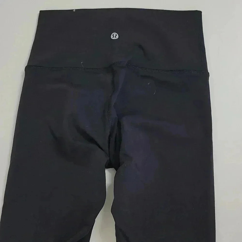 Lululemon Wunder Under Crop (Hi-Rise) *Full-On Luon 21"Black (First Release) - Picture 9 of 14